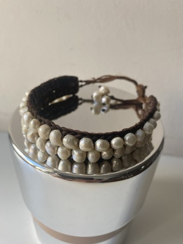 Armband süsswasserperlen boho - armband,